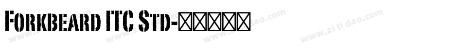 Forkbeard ITC Std字体转换